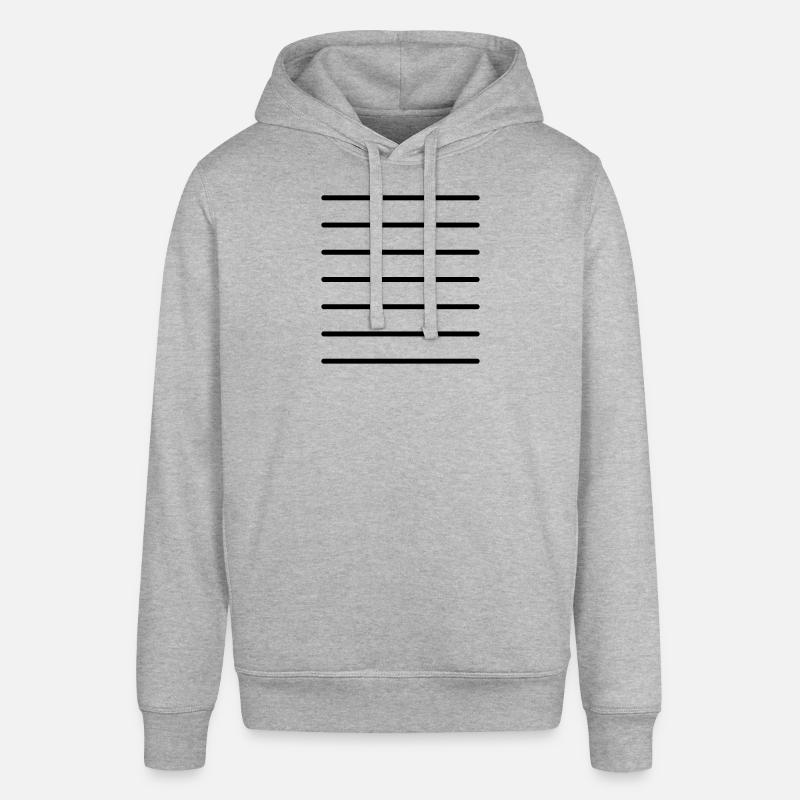 Modèle de lignes de grille - Sweat à capuche SOUNDER Stanley/Stella Unisexe - gris chiné