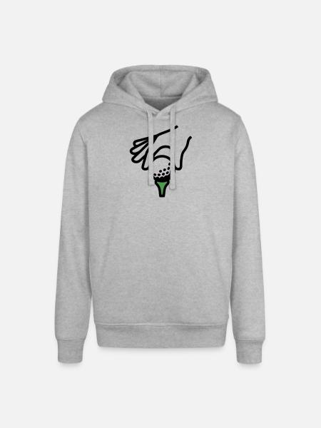 Golfball Abschlag Tee Golfsport Golfclub Golfer - Stanley/Stella Unisex Hoodie SOUNDER - Grau meliert