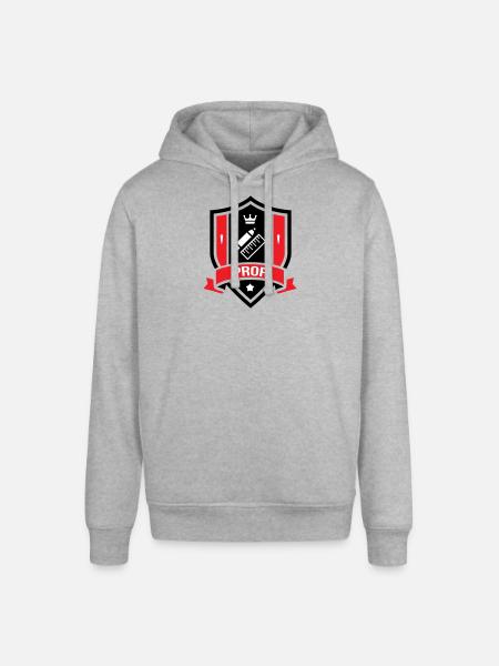 Akademisches Wappen Professor Couronne - Stanley/Stella Unisex Hoodie SOUNDER - Grau meliert