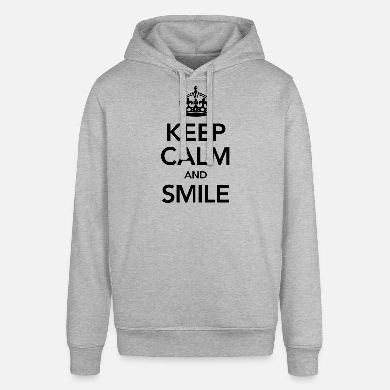 Keep Calm And Smile - Sweat à capuche SOUNDER Stanley/Stella Unisexe - gris chiné