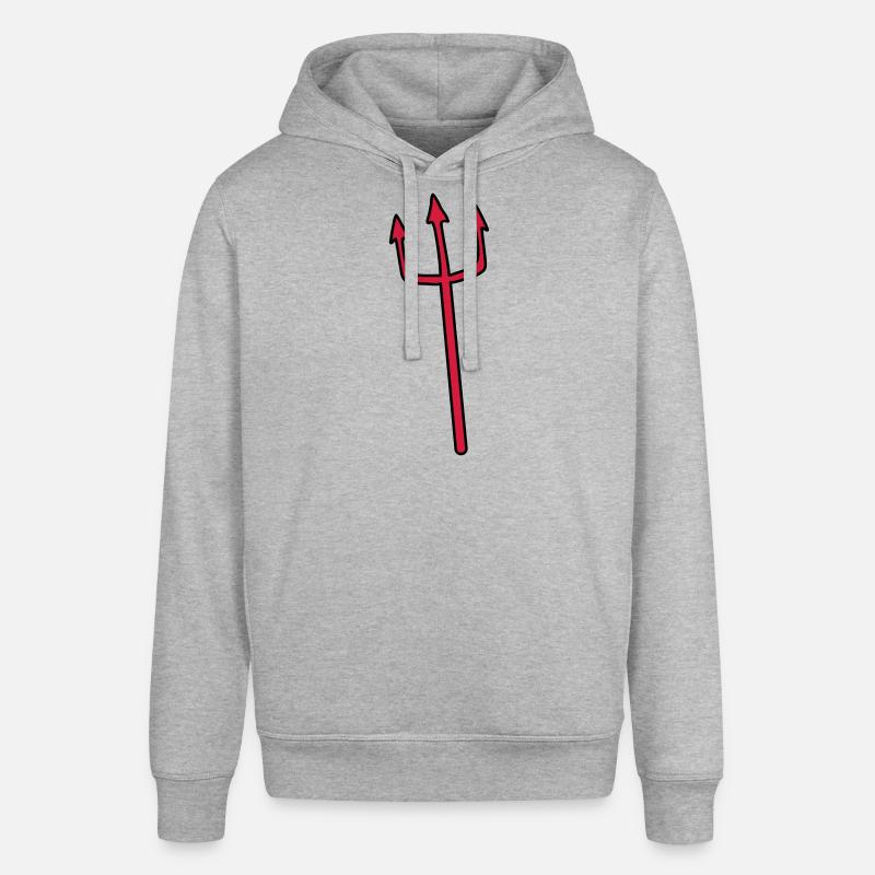 Diable Trident arme autopiqueur - Sweat à capuche SOUNDER Stanley/Stella Unisexe - gris chiné
