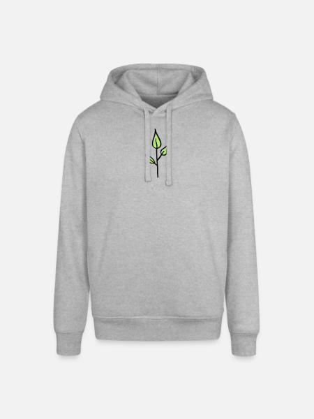Natur, Pflänzchen - Stanley/Stella Unisex Hoodie SOUNDER - Grau meliert