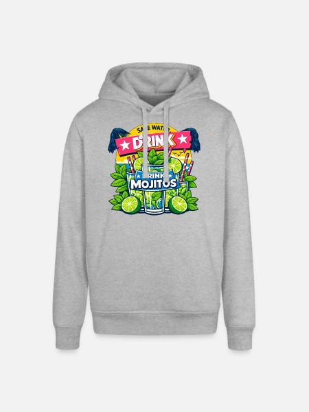 Save the water, drink Mojitos - Stanley/Stella SOUNDER Unisex Hoodie - heather grey