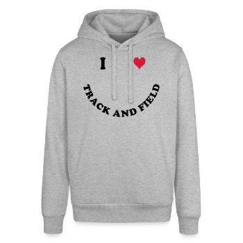 Leichtathletik - Stanley/Stella Unisex Hoodie SOUNDER - Grau meliert - Vorne - Alina (178cm) & Michal (187cm)