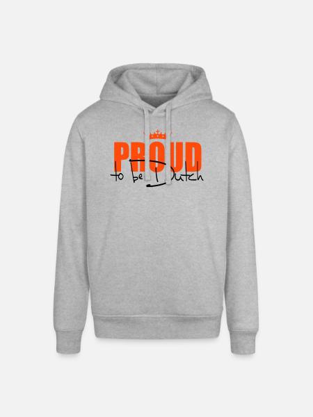 Proud to be Dutch - Stanley/Stella SOUNDER Unisex Hoodie - heather grey