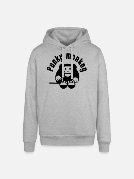 Funky Monkey - Stanley/Stella SOUNDER Unisex Hoodie - heather grey
