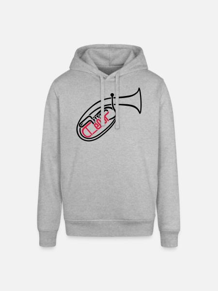 Tenorhorn 2 - Stanley/Stella Unisex Hoodie SOUNDER - Grau meliert