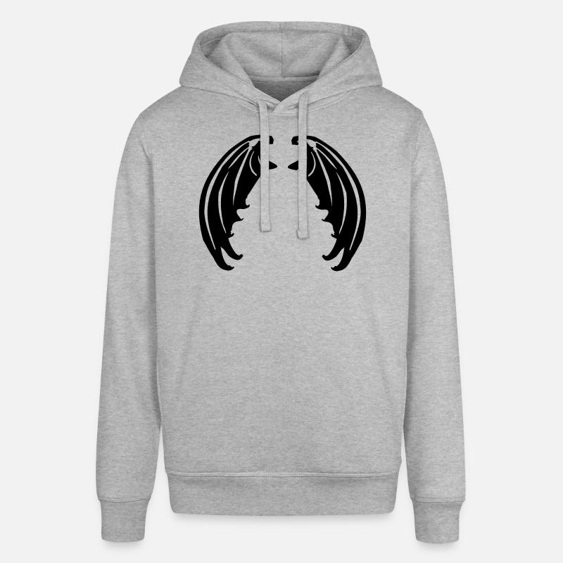 Flügel von Vampiren oder Teufelchen - Stanley/Stella Unisex Hoodie SOUNDER - Grau meliert