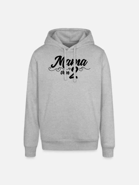 Maman de Deux - Gémeaux - Sweat à capuche SOUNDER Stanley/Stella Unisexe - gris chiné