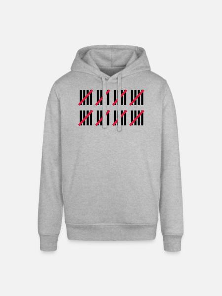 40th Birthday - Stanley/Stella SOUNDER Unisex Hoodie - heather grey