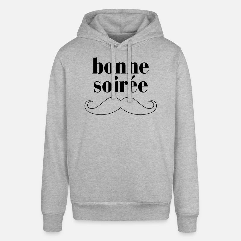 Bonne Soiree - Moustache - Sweat à capuche SOUNDER Stanley/Stella Unisexe - gris chiné