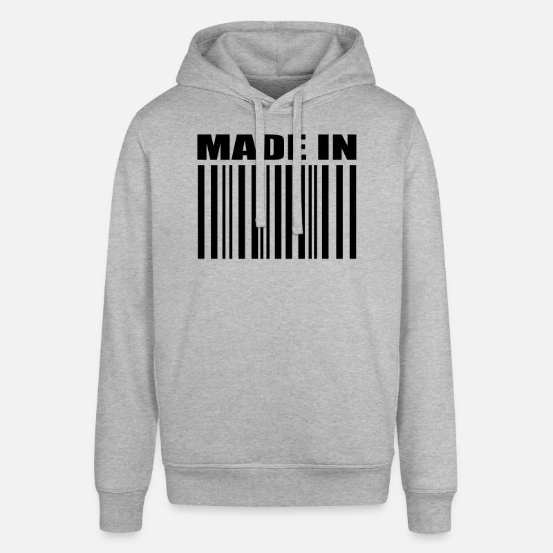 Code-barre - Sweat à capuche SOUNDER Stanley/Stella Unisexe - gris chiné