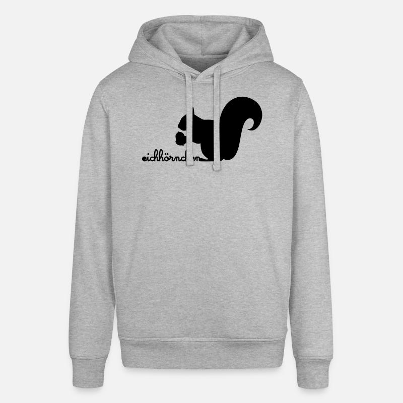 Eichhörnchen mit Eichel - Stanley/Stella Unisex Hoodie SOUNDER - Grau meliert