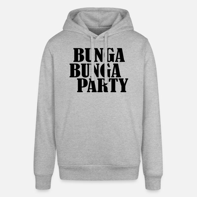 bunga bunga junggesellenabschiedsparty - Stanley/Stella Unisex Hoodie SOUNDER - Grau meliert