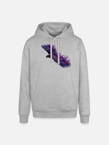 Eagle with smoke - Stanley/Stella SOUNDER Unisex Hoodie - heather grey