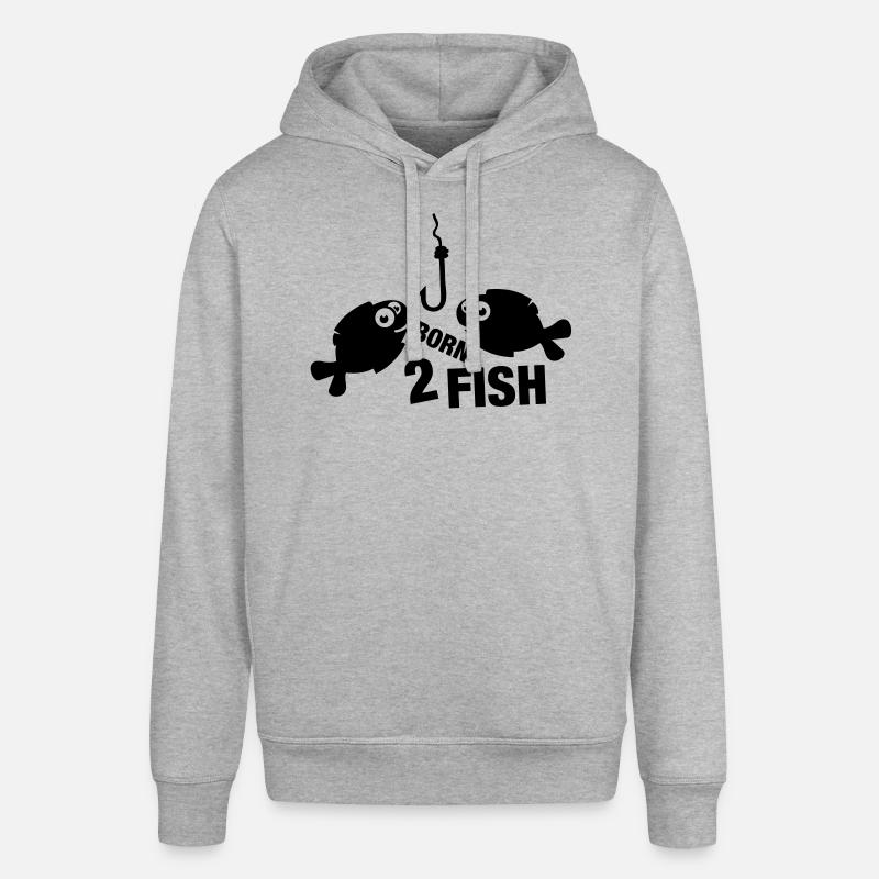 born_2_fish_comic_t1 - Sweat à capuche SOUNDER Stanley/Stella Unisexe - gris chiné