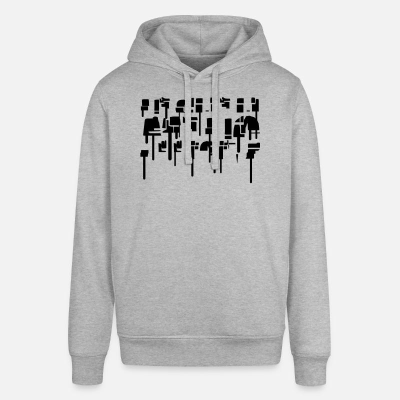 Graffiti abstrait - Sweat à capuche SOUNDER Stanley/Stella Unisexe - gris chiné