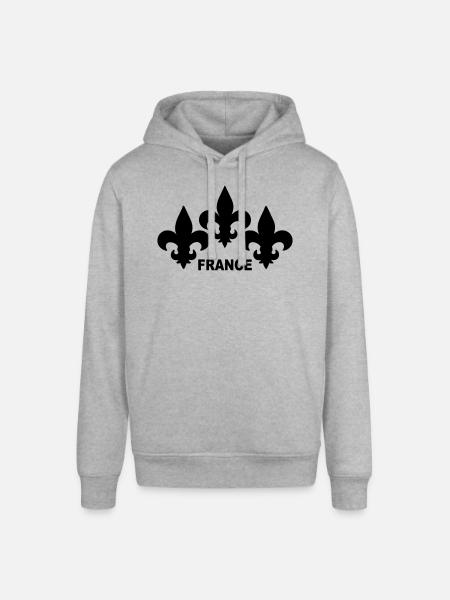 Fleurs de Lys - Sweat à capuche SOUNDER Stanley/Stella Unisexe - gris chiné