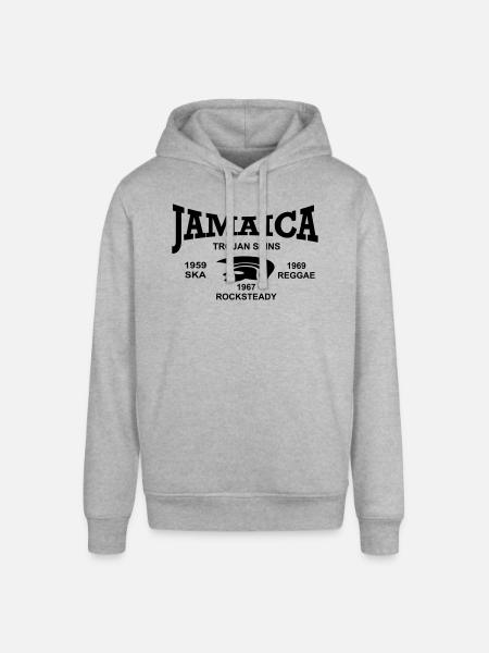 jamaica trojan skins - Stanley/Stella SOUNDER Unisex Hoodie - heather grey