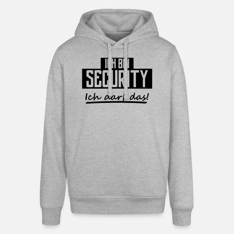 ich bin security - Stanley/Stella Unisex Hoodie SOUNDER - Grau meliert