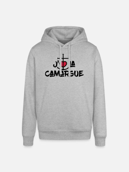 j'aime la Camargue - Sweat à capuche SOUNDER Stanley/Stella Unisexe - gris chiné