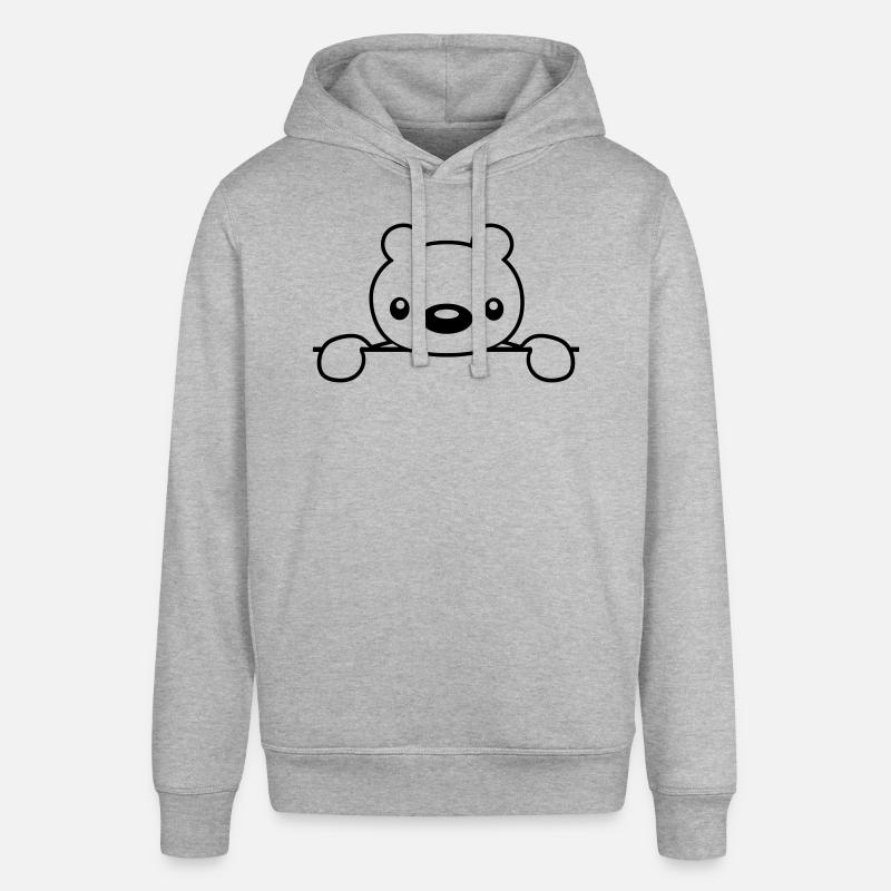 texte champ suesser teddybaer haelt - Sweat à capuche SOUNDER Stanley/Stella Unisexe - gris chiné