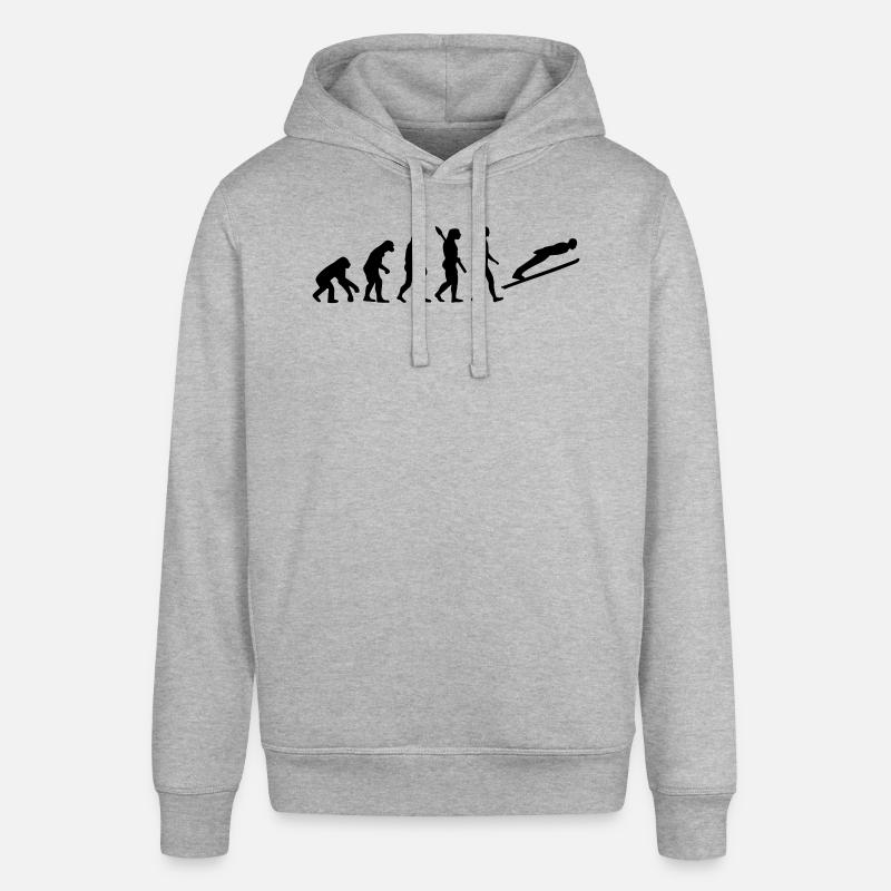 Évolution Saut à ski - Sweat à capuche SOUNDER Stanley/Stella Unisexe - gris chiné