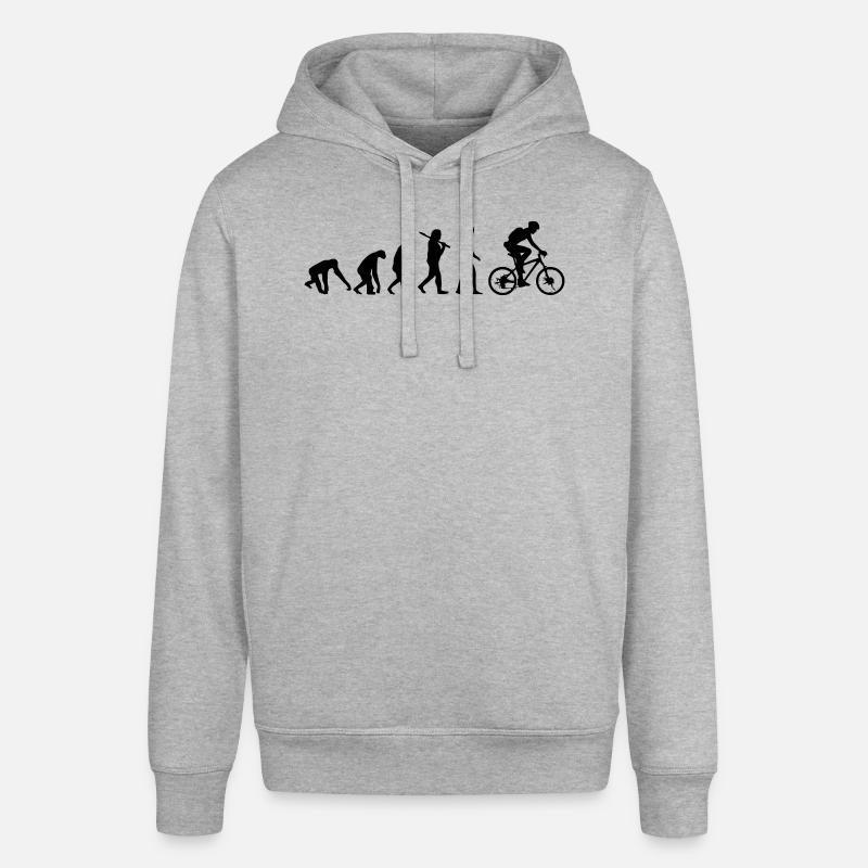 ÉVOLUTION DU VÉLO - Sweat à capuche SOUNDER Stanley/Stella Unisexe - gris chiné