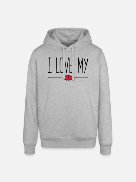 i love my - Stanley/Stella Unisex Hoodie SOUNDER - Grau meliert