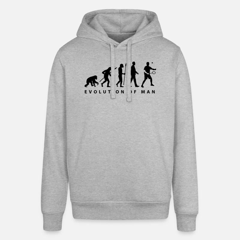 badminton_evolution_02__b_1c - Stanley/Stella Unisex Hoodie SOUNDER - Grau meliert