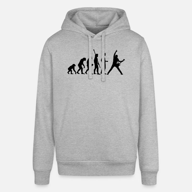 evolution_guitar_112013_a_1c - Sweat à capuche SOUNDER Stanley/Stella Unisexe - gris chiné