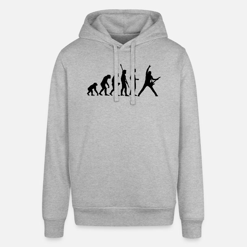 evolution_guitar_b - Sweat à capuche SOUNDER Stanley/Stella Unisexe - gris chiné