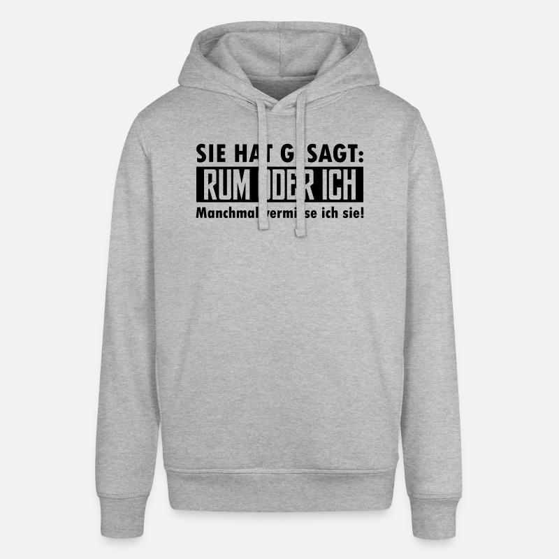 rum oder ich - Stanley/Stella Unisex Hoodie SOUNDER - Grau meliert