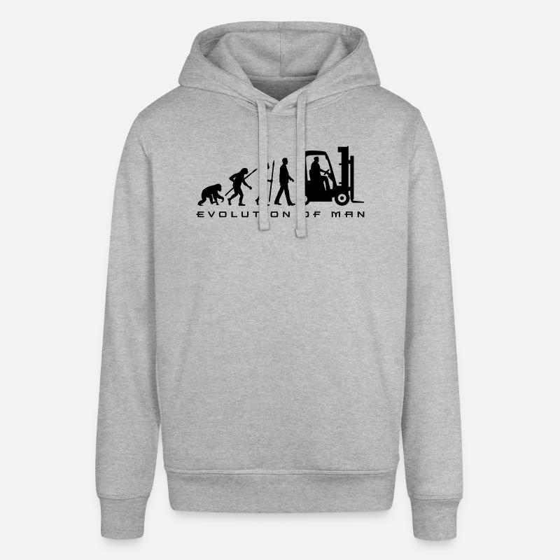 evolution_gabelstapler_122013_a_1c - Stanley/Stella Unisex Hoodie SOUNDER - Grau meliert