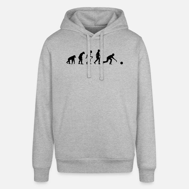 L'évolution du bowling - Sweat à capuche SOUNDER Stanley/Stella Unisexe - gris chiné