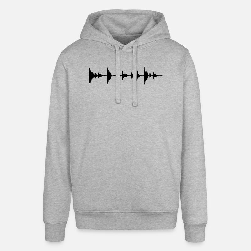 Waveform - Sample - Drumloop - Sweat à capuche SOUNDER Stanley/Stella Unisexe - gris chiné