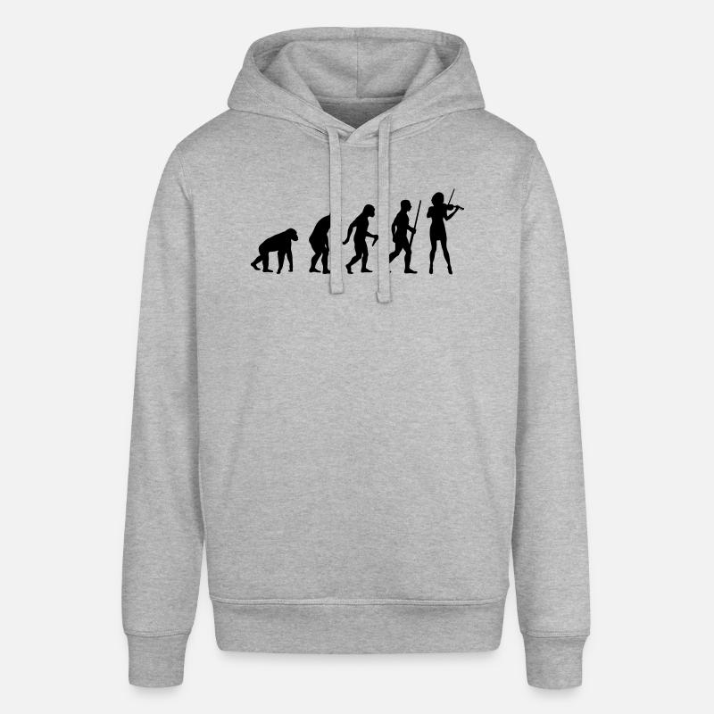 Violine Player Evolution - Stanley/Stella Unisex Hoodie SOUNDER - Grau meliert