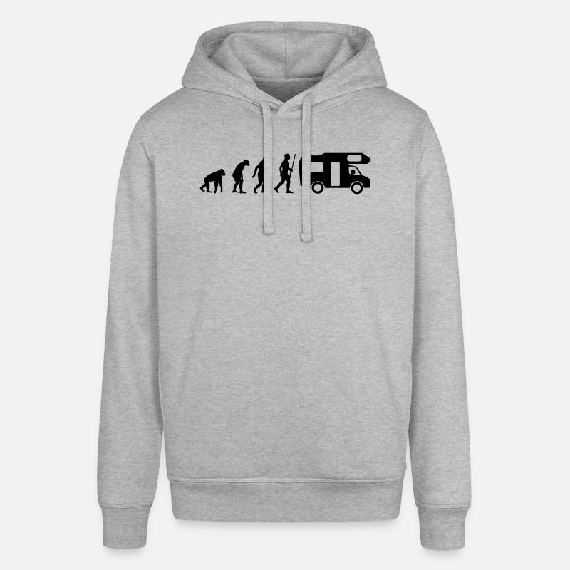 L'évolution du camping-car - Sweat à capuche SOUNDER Stanley/Stella Unisexe - gris chiné