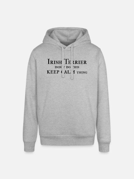 Irish Terrier keep calm - Stanley/Stella Unisex Hoodie SOUNDER - Grau meliert