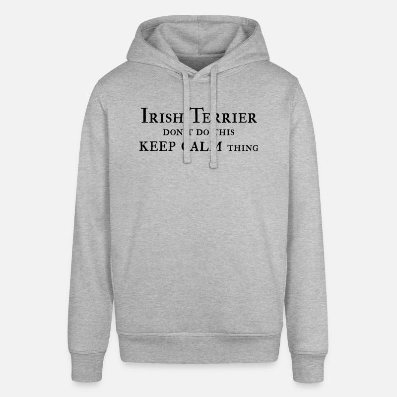 Irish Terrier keep calm - Stanley/Stella Unisex Hoodie SOUNDER - Grau meliert