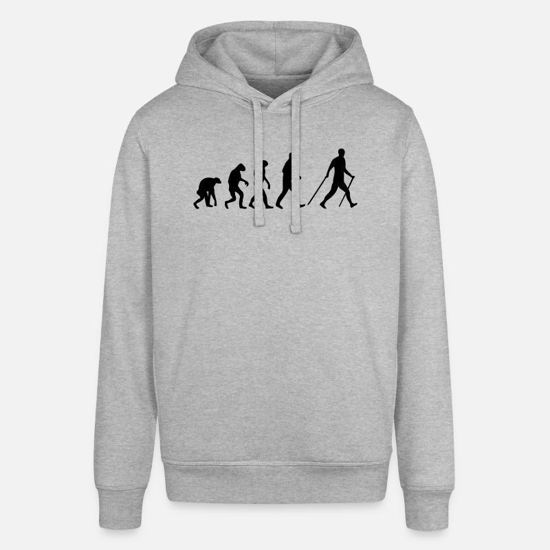 nordic walking evolution - Sweat à capuche SOUNDER Stanley/Stella Unisexe - gris chiné