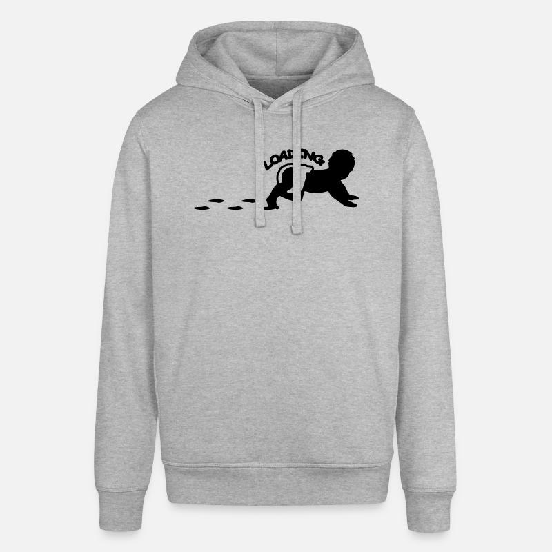Baby Is Loading Logo Design - Sweat à capuche SOUNDER Stanley/Stella Unisexe - gris chiné