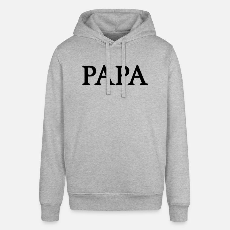 papa (1c) - Sweat à capuche SOUNDER Stanley/Stella Unisexe - gris chiné