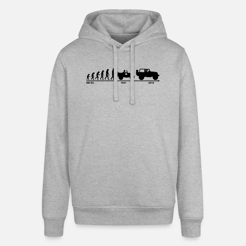 jeep evolution - Stanley/Stella Unisex Hoodie SOUNDER - Grau meliert