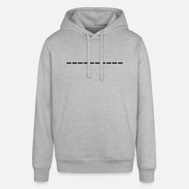 linie_gestrichelt_ay1 - Sweat à capuche SOUNDER Stanley/Stella Unisexe - gris chiné