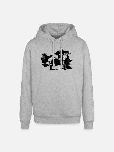 Sidecar Moto Cross - Stanley/Stella Unisex Hoodie SOUNDER - Grau meliert