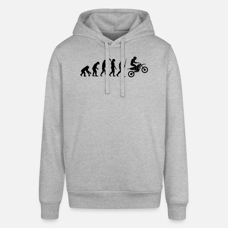 EVOLUTION DE LA MOTO - Sweat à capuche SOUNDER Stanley/Stella Unisexe - gris chiné