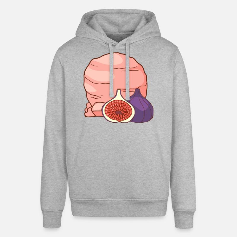 Feigenfrucht Eis Speiseeis Eiskrem Eiscreme - Stanley/Stella Unisex Hoodie SOUNDER - Grau meliert
