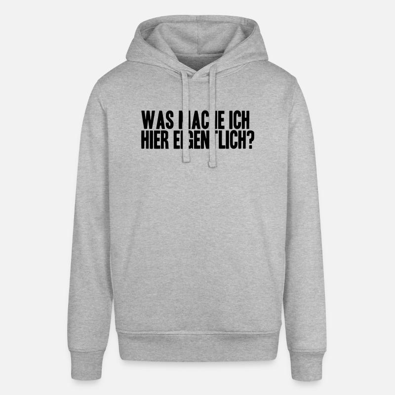 WHAT AM I REALLY HERE? - Sweat à capuche SOUNDER Stanley/Stella Unisexe - gris chiné