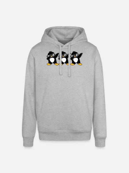 Dab Team Penguin - Stanley/Stella SOUNDER Unisex Hoodie - heather grey
